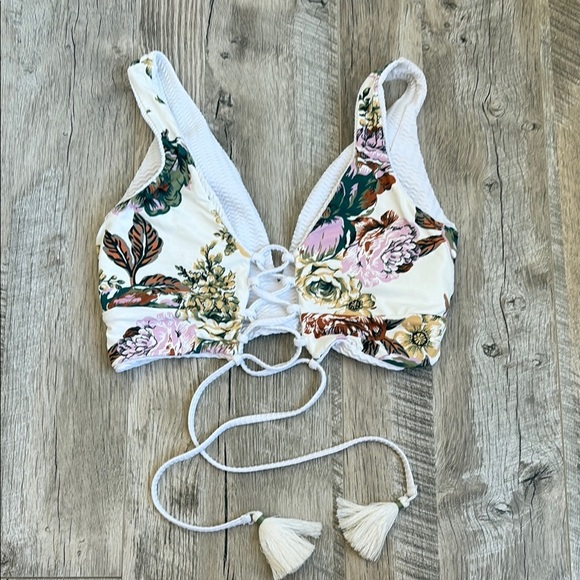 Maaji Reversible Multicolor Floral Bikini Top - Picture 2 of 6